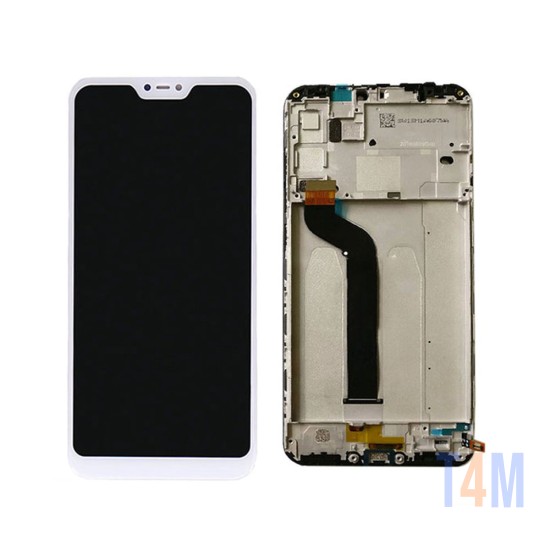 TOUCH+DISPLAY COM FRAME XIAOMI MI A2 LITE/REDMI 6 PRO 5,84" BRANCO